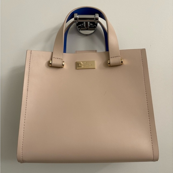 kate spade Handbags - Kate Spade Arbour Hill Leather Tote Crossbody Blue Cream